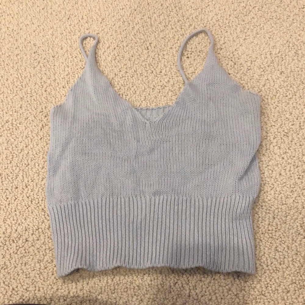 Light Blue Knit Tank